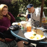 post-run lunch at Centreville Cafe